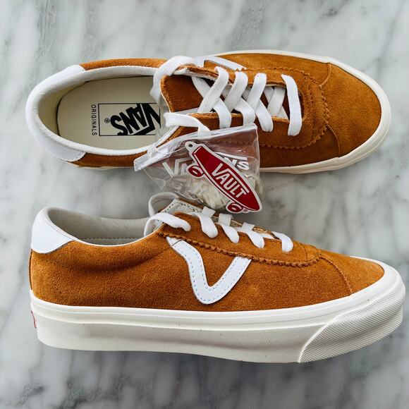 VANS VAULT OG EPOCH LX SUEDE Pumpkin Spice/ Henna US 7.5 NEW in BOX Collectible - Picture 3 of 5